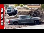 California Man Trapped Inside Truck as He Desperately Tries to Save Vehicle From Flood