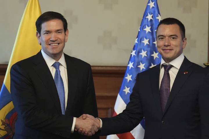 Desde Quito. Rubio acusó a Maduro de “narcotraficante prófugo” y anticipó una iniciativa en Ecuador que inquieta a la región