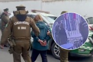 Sentada en un local: video captó momento exacto de la detención de la mujer acusada de parricidio en Chiguayante