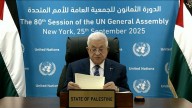 Palestinian president tells UN 'we will not leave our lands' and condemns Hamas attack