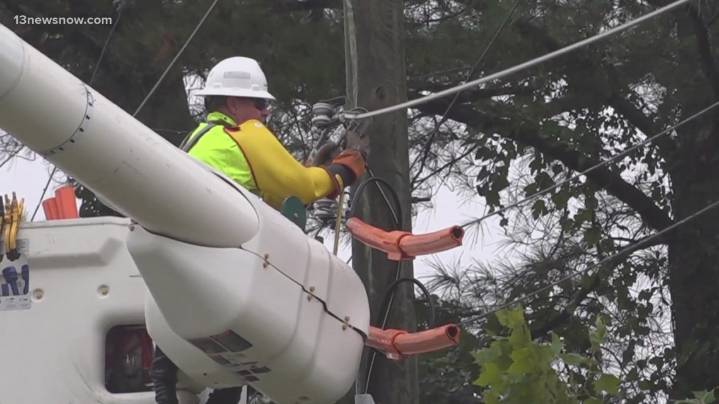Storms cut power to thousands in Hampton Roads