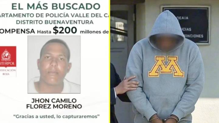 Cae "Ñoño": Detienen a peligroso delincuente colombiano buscado por el asesinato de una niña de 4 años