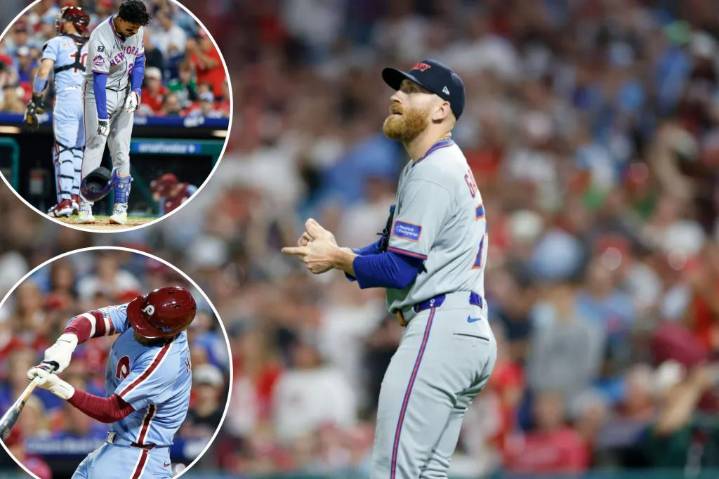 Mets swept by Phillies after blowing four-run lead in painful loss