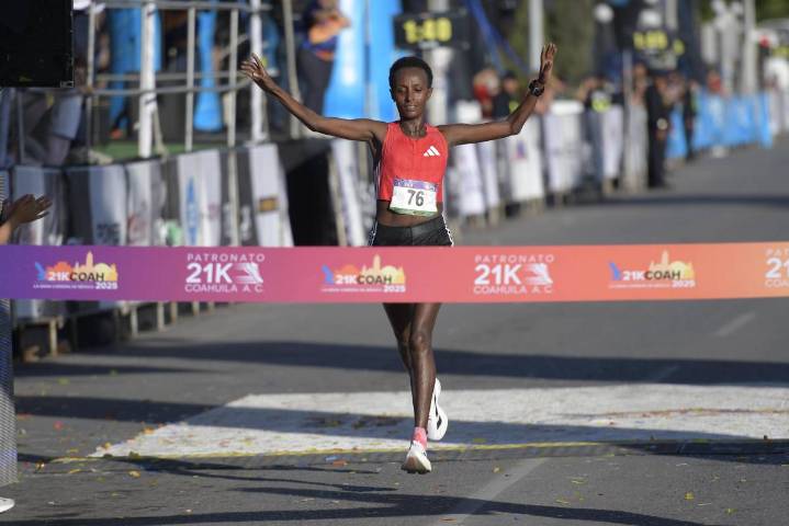 Luto en el atletismo: Shewarge Alene muere a los 30 años, ganadora del 21K Coahuila 2025