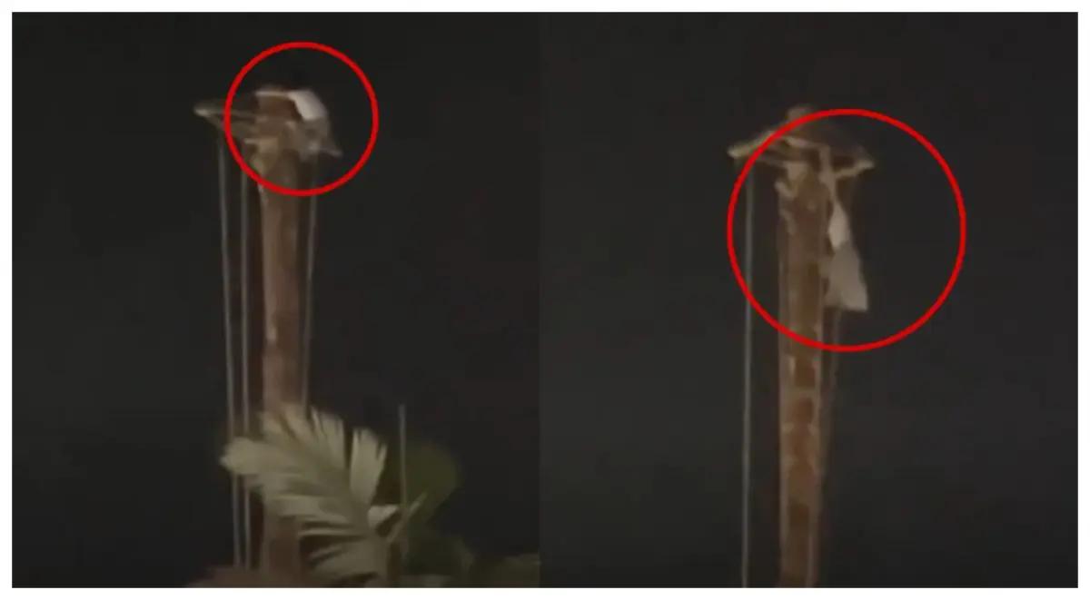 Turista escala palo de voladores en Cuetzalan, Puebla, y amenaza con lanzarse