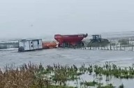 Campos bajo agua tras lluvias récord en el centro y oeste argentino
