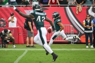 Fake tush push and special teams TD help Eagles beat Bucs 31