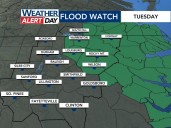 Rain chances climb overnight Monday; Tuesday a WRAL Weather Alert Day