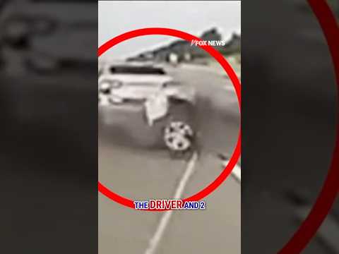 WATCH: Stolen car loses rear axle during attempt to escape police #foxnews #news #shorts