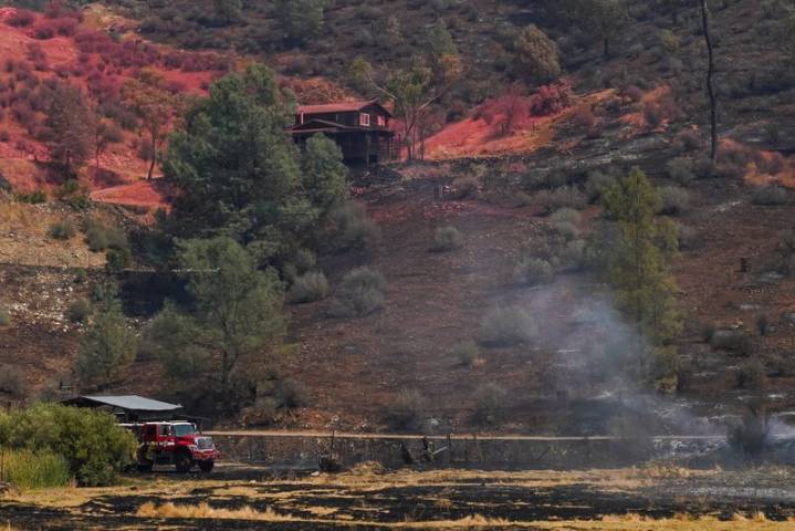 Wildfires blaze across California Gold Country, ravage historic town