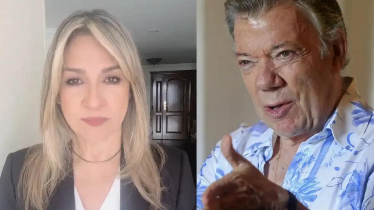 Vicky Dávila criticó la respuesta del expresidente Juan Manuel Santos a la reciente sentencia emitida por la JEP: 'Usted torció el camino'