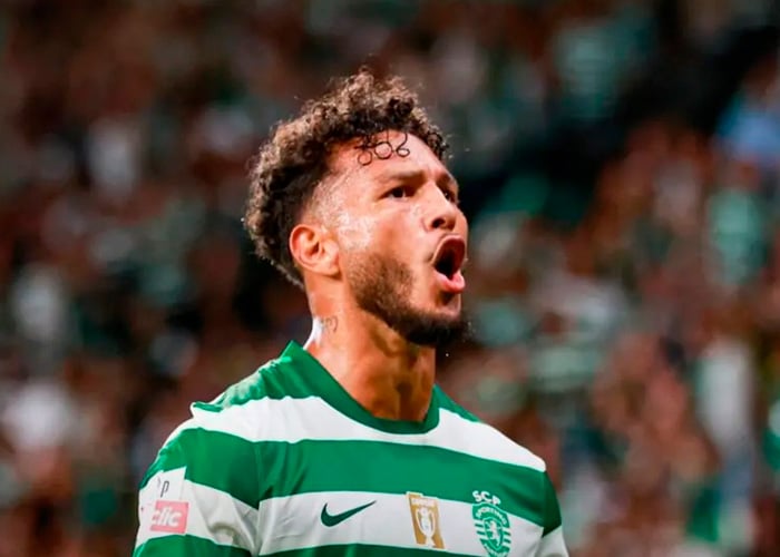 Luis Suárez, marcó el gol de la victoria del Sporting sobre Estoril en la Primeira Liga