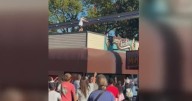 Man saves child walking on monorail track at Pennsylvania theme park