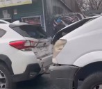 Se registra choque de autos