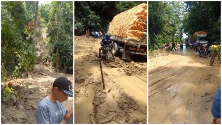 Derrumbes afectaron la carretera entre Barinas y Mérida el jueves 25 de septiembre