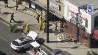 Crash sends car into Valley Glen storefront; 1 hurt