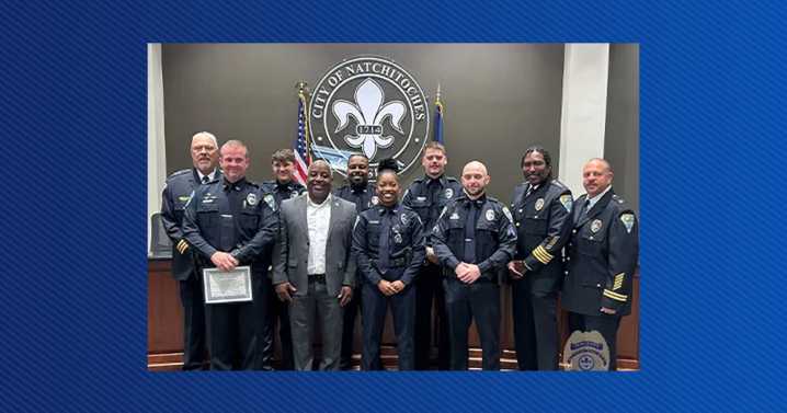Natchitoches Police announce promotions & commendations