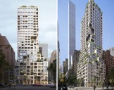 ODA’s pixelating concrete condo near Billionaires’ Row prepares to launch sales, studios from $1.4M