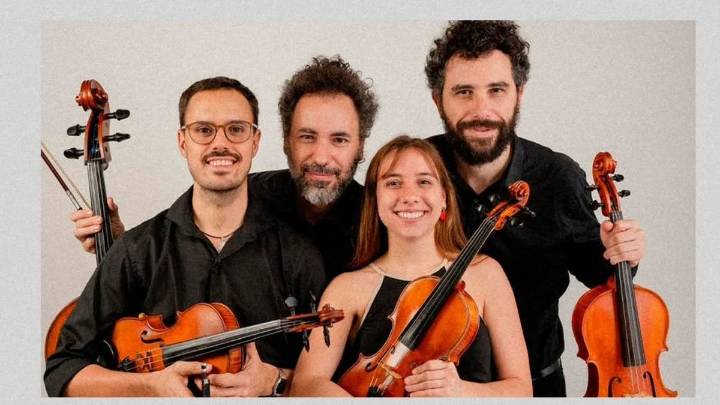 Cuarteto Aureus en Contraviento, clásicos del rock y pop entre cuerdas