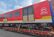 El primer tren del metro de Bogotá ya llegó a Colombia.