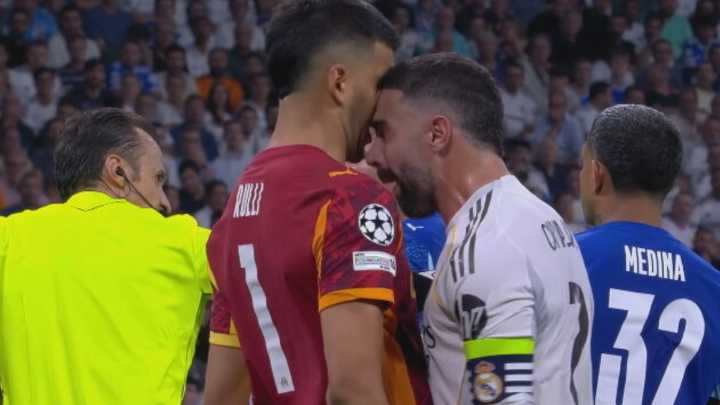 Real Madrid captain sent off for headbutting goalkeeper