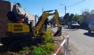 La obra de gas natural en el barrio Serranías Puntanas registra importantes progresos