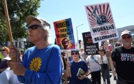 Thousands march in Denver in support of the working class and against Trump administration policies