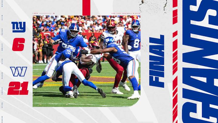 Instant Analysis: Giants fall to Commanders, 21