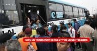 Marcha de transportistas del 27 y 28 de septiembre: Estas líneas se unen al paro de 48 horas