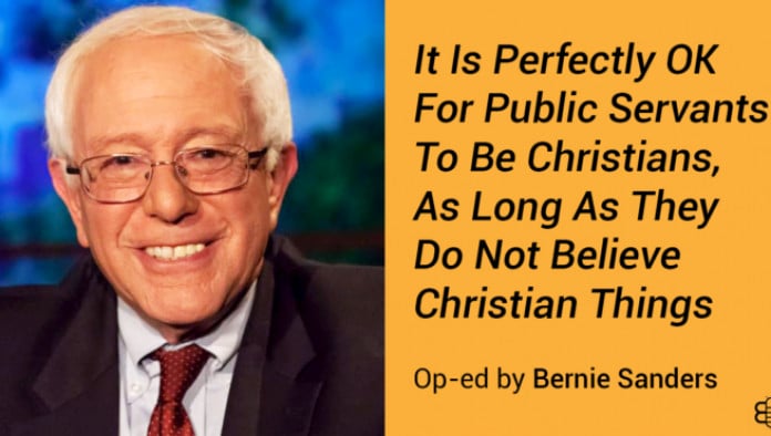 It Is Perfectly OK For Public Servants To Be Christians, As Long As They Do Not Believe Christian Things