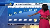 Weather Forecast: Cloudy skies for much of the day today in Maryland