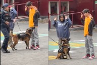 Perro policía halla 'sustancia' a estudiante del Cecyt durante exhibición