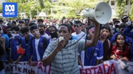 Timor-Leste students protest government plan to buy new cars for parliamentarians