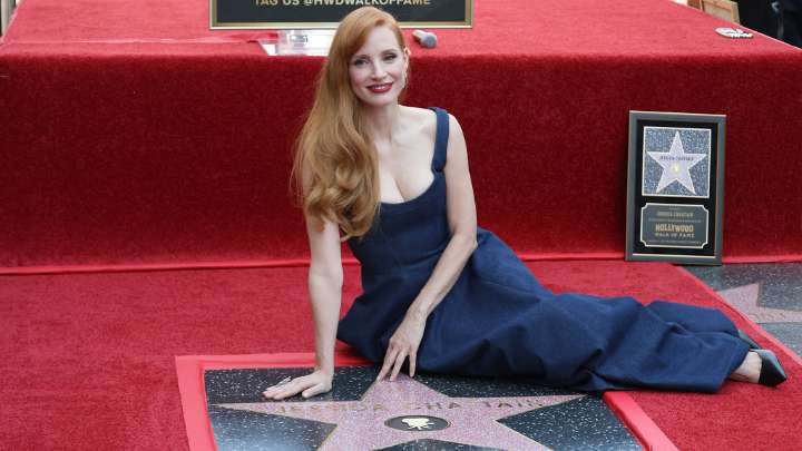 Jessica Chastain honoured with star on Hollywood Walk of Fame