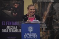 Maru Campos lanza campaña contra consumo de fentanilo