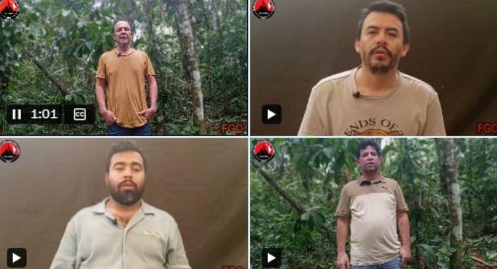 ELN difunde pruebas de supervivencia de cuatro funcionarios secuestrados en Arauca