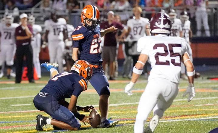 Football: Naperville North's Leo Taylor tries 56