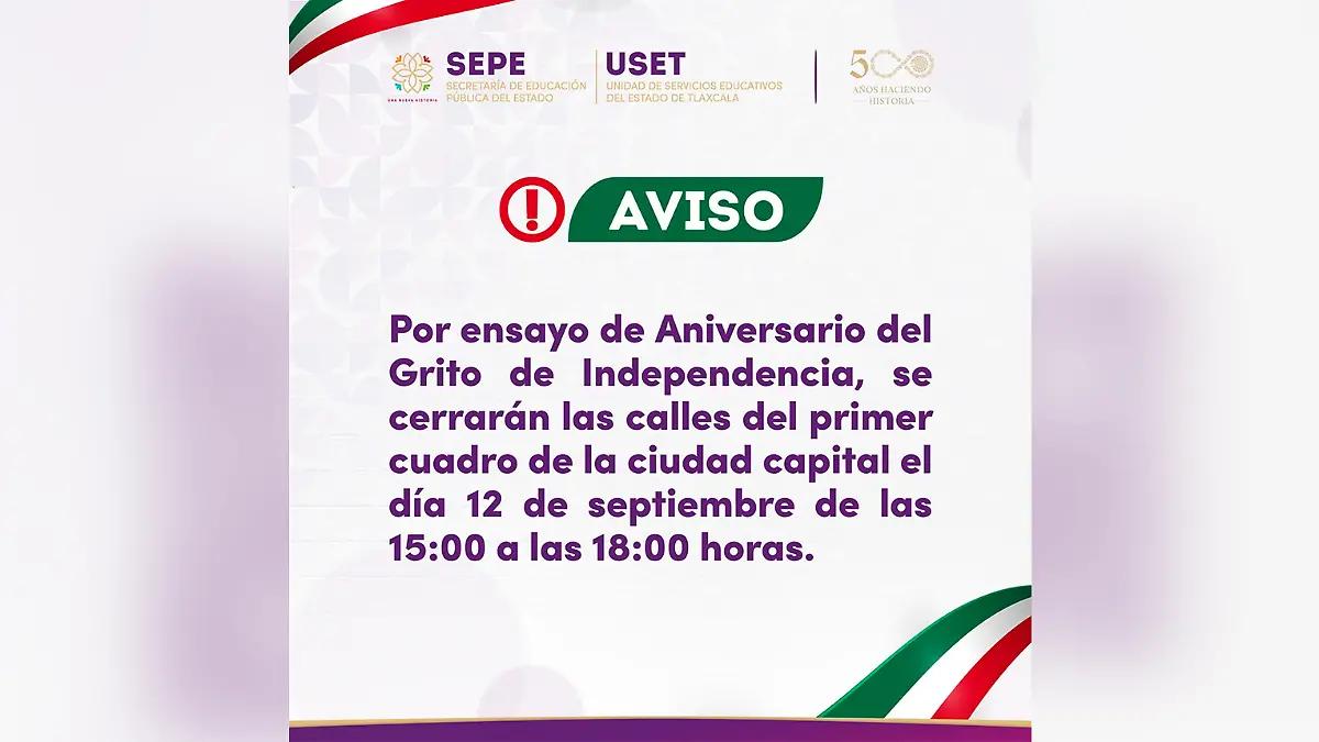 ¡Toma precauciones! Este viernes habrá cierres viales en la capital por ensayo del Grito de Independencia