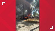 RV fully engulfed in flames in North Bullard