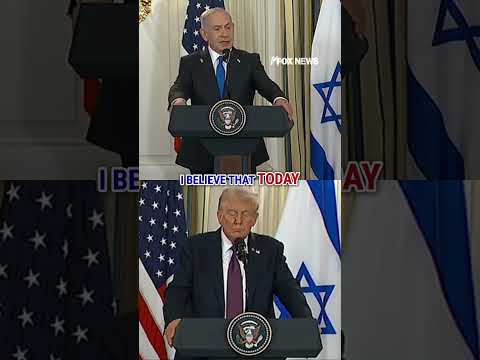 WATCH: Netanyahu praises Trump's Gaza peace plan #shorts #usa #world #trump #new #breakingnews #news