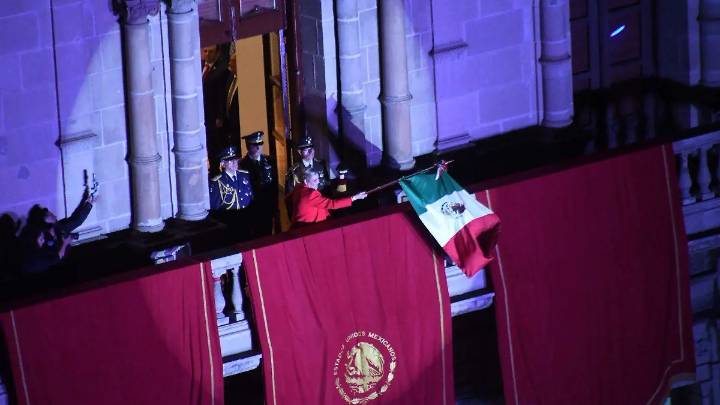 “¡Viva la paz!”: Maru Campos da el Grito de Independencia desde el Palacio de Gobierno
