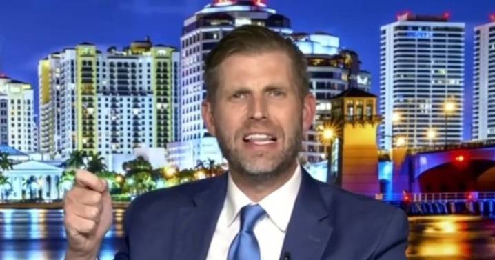 Eric Trump Wildly Claims Biden Tried to Get His Dad and Melania Divorced