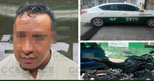 Individuo andaba en taxi recién robado