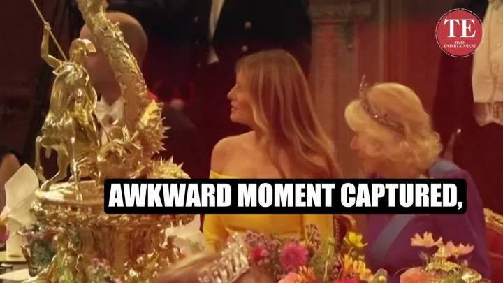 Camilla Caught In Uncomfortable Glance As Melania Chats With Prince William