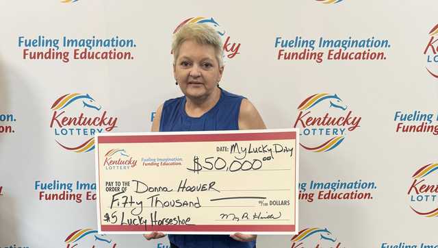 Kentucky woman wins $50K on lottery, says she'll use it to reunite with sister