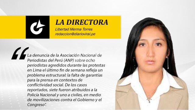 Agredir periodistas hiere la democracia