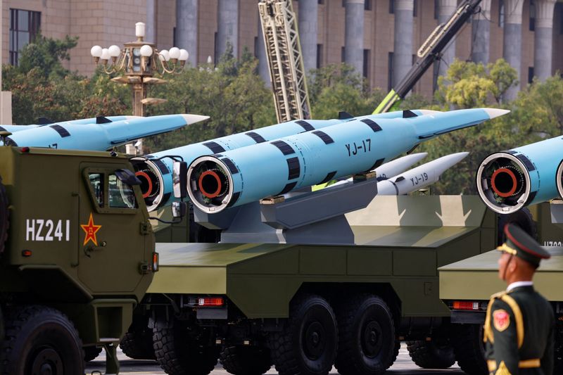Factbox-What weapons China put on display at its military parade