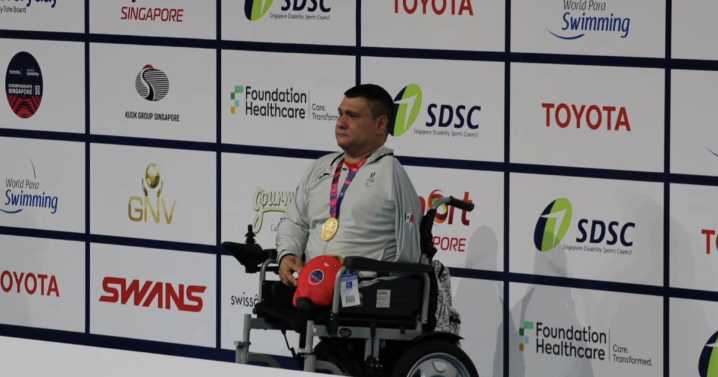 José Arnulfo Castorena gana el primer oro para México en el Mundial de Paranatación Singapur 2025