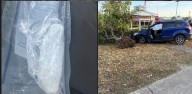 Driver Crashes Into Gazebo in New Boston; Meth Seized at Scene