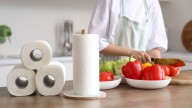 DIY A Genius Paper Towel Storage Solution Using An Unexpected Dollar Tree Essential